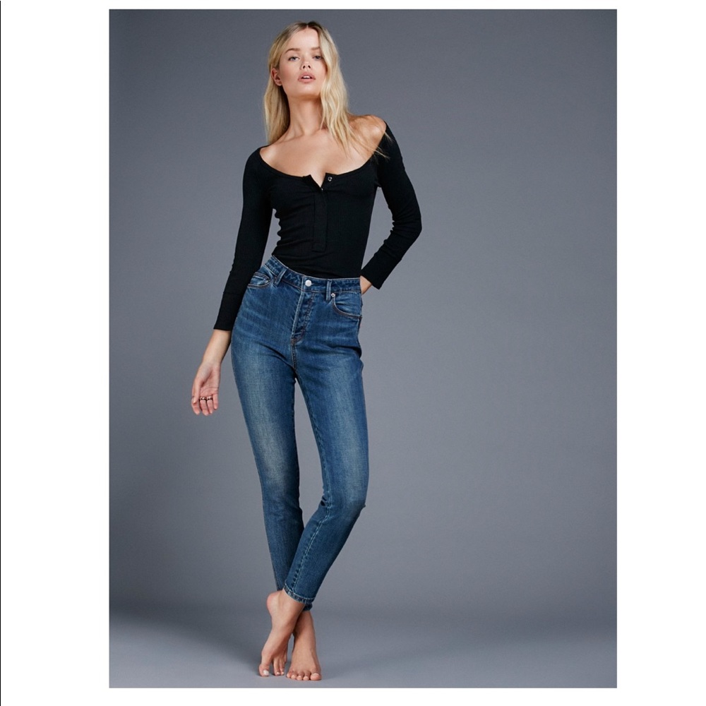 Free people Payton high rise cropped jeans